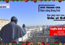 Truyền hình trực tiếp Phép lành toàn xá Urbi et Orbi – Giáng Sinh