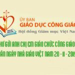 Thư của Ủy ban Giáo dục Công giáo / HĐGMVN gửi anh chị em giáo chức Công giáo nhân Ngày Nhà giáo Việt Nam 20/11/2019
