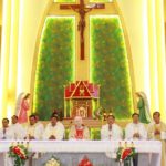 Đức cha Phaolô Maria tham dự Tuần chầu đền tạ tại giáo xứ Trung Hậu