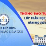 Học viện Liên dòng: Thông báo tuyển sinh lớp thần học 2024 – 2025
